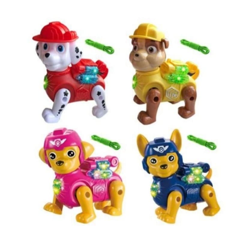 Cachorro Patrulha Canina - Cachorrinho Robô - Com Luz e Movimento - A Pilha