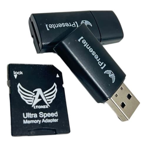 Kit 2 Adaptadores De Cartão De Memoria Pen Drive E Micro Sd