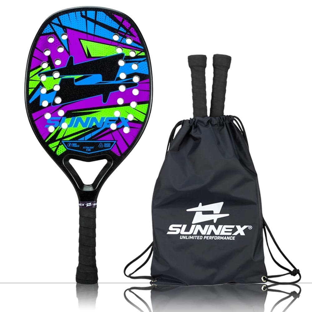 Raquete Beach Tennis Sunnex Thunder Reforço em Carbono 3K 04