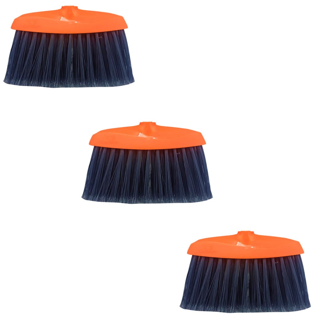 Vassoura Nylon Condor S/Cabo - Kit C/3 Unidades