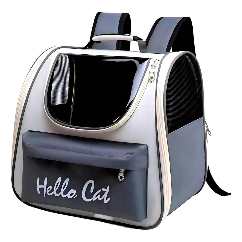 Mochila Reforzada Transportadora Mascotas Perro Gato Turques