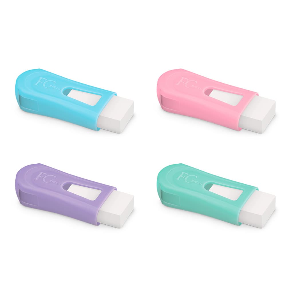 Apontador com Depósito + Borracha FC Max Tons Pastel - Faber-Castell