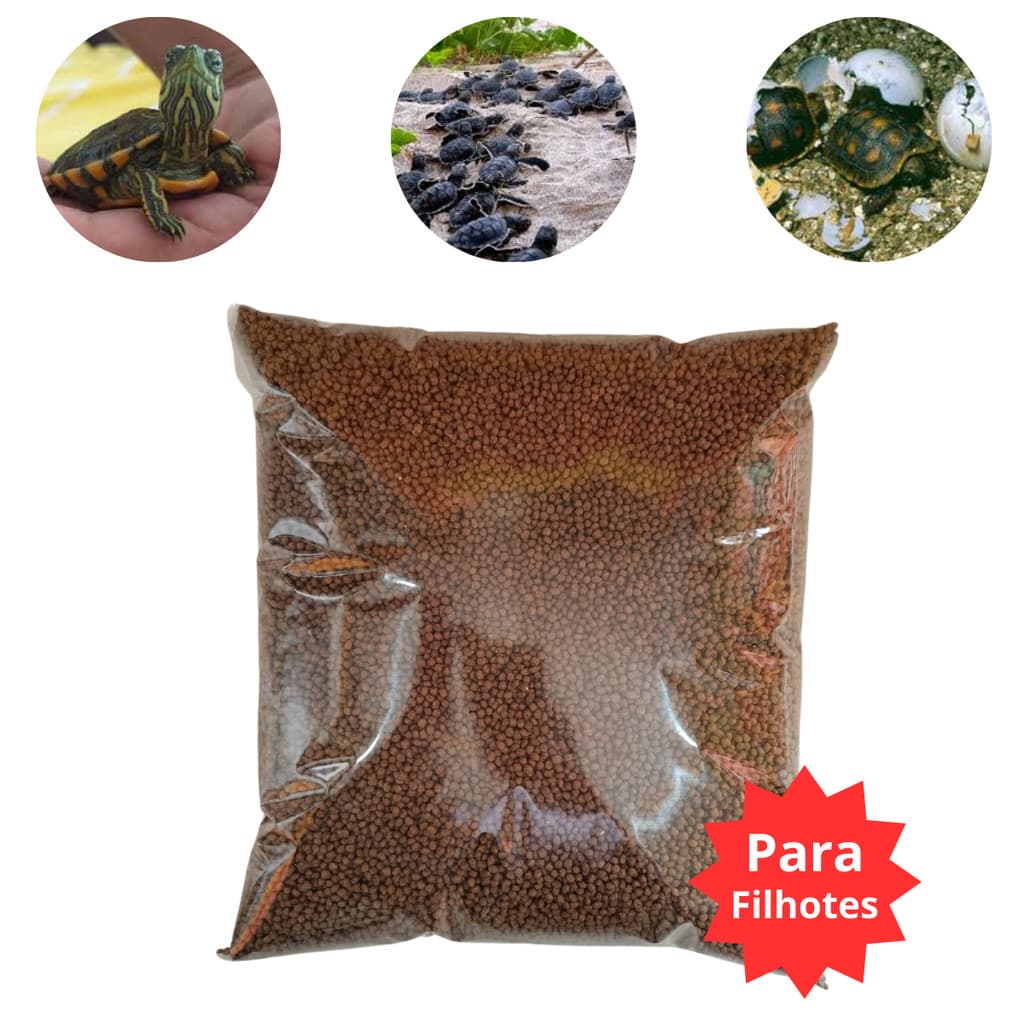 Alimento para Tartaruga Filhote ou Reptéis em Geral 300g, 500g e 1kg