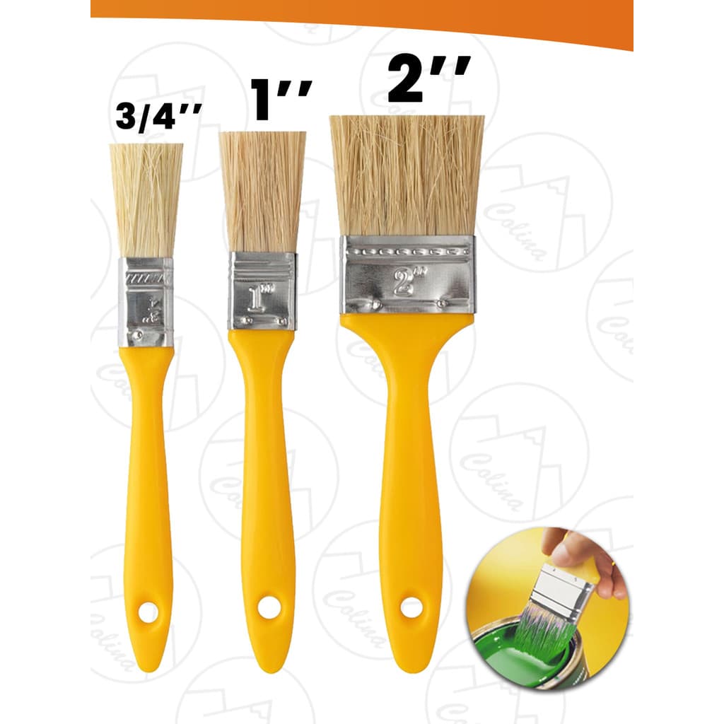 Kit 3 Pincéis Trincha Multiuso Para Construção Pintura Vários Tamanhos Kolling Sell