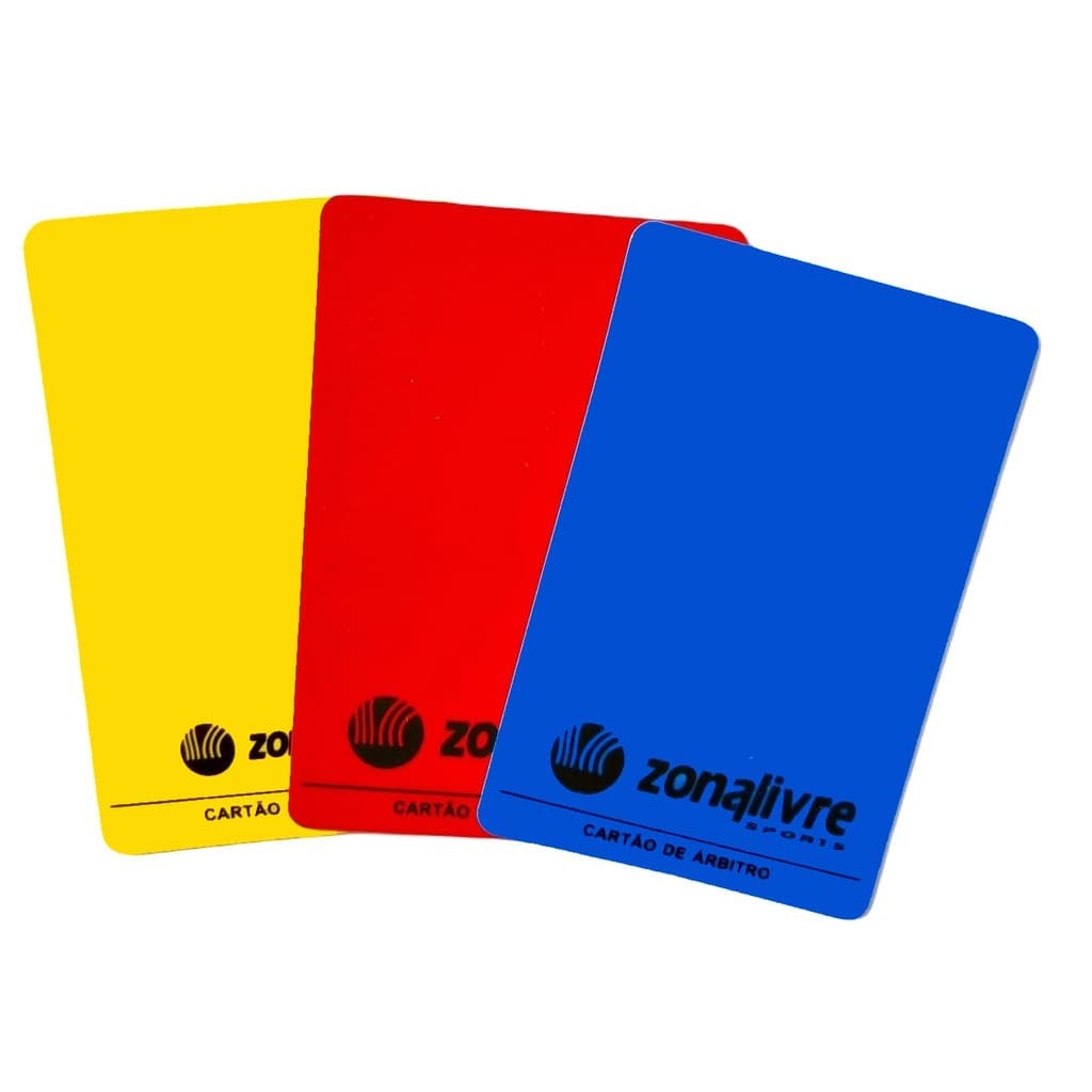 Kit Cartão Oficial de Árbitro Liso Zona Livre