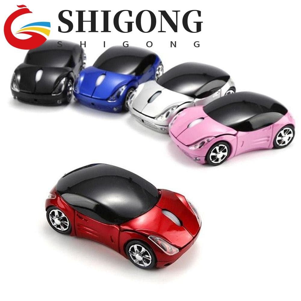 SHIGONG Mouse Sem Fio 2.4GHz Carro Esportivo Moda 1600DPI Ergonômico Para De Computador PC