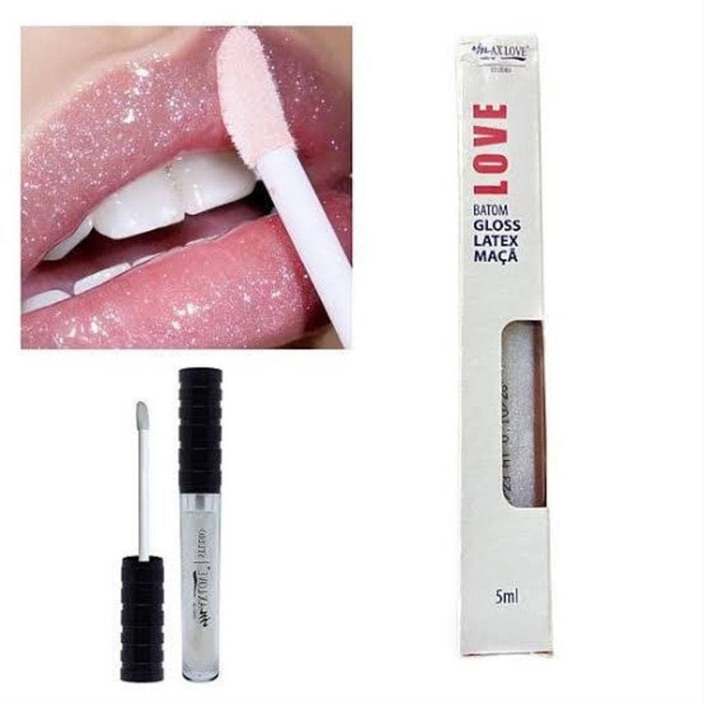 Batom Gloss Maçã Hidratante Efeito Espelhado Com Brilho e Partículas Iluminadoras - Max Love Cor 14 - 5ml