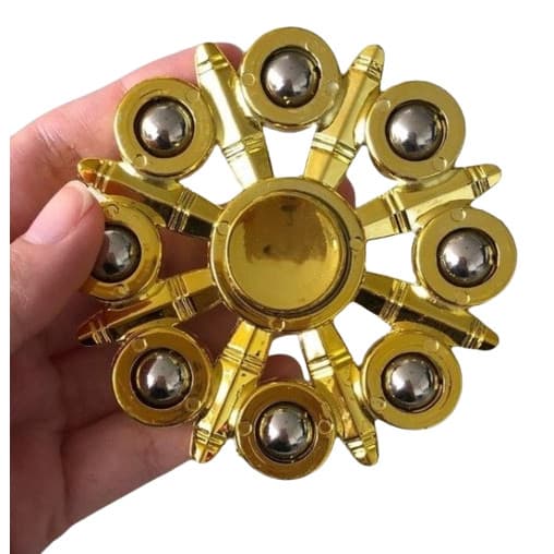 spiner Fidget Hand Spinners Metal Ferro Dos Raros Cores Vibrantes GRANDE ROLAMENTO FINO