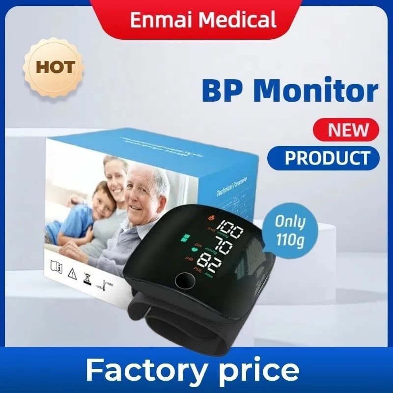 Monitor De Pressão Arterial De Pulso Recarregável Alta BP Esfigmomanômetro super