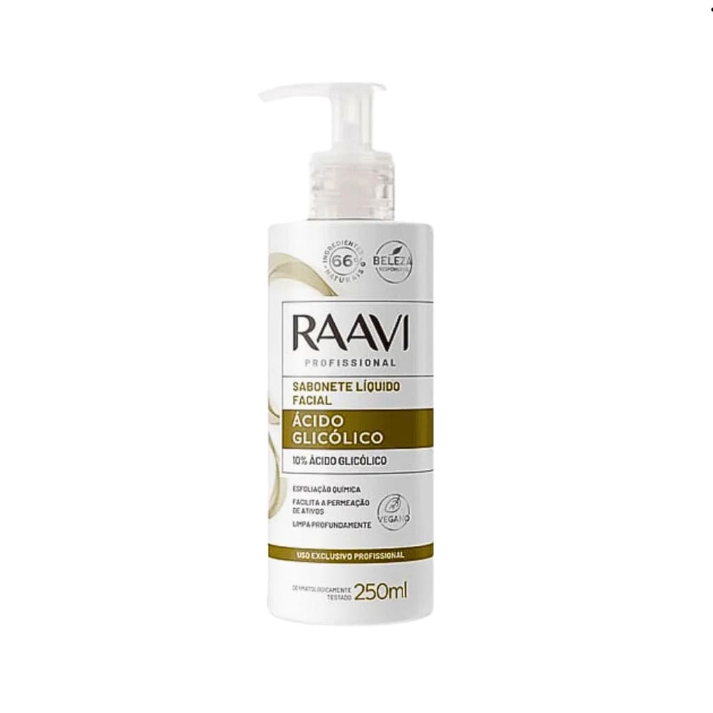 Sabonete Raavi Facial  Ácido Glicólico 10% 250ml