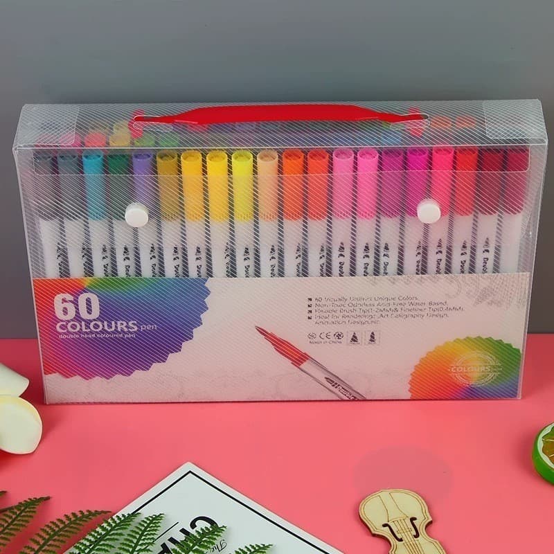 Conjunto de canetas de gravação de cabeça dupla 48/60/80/100/120