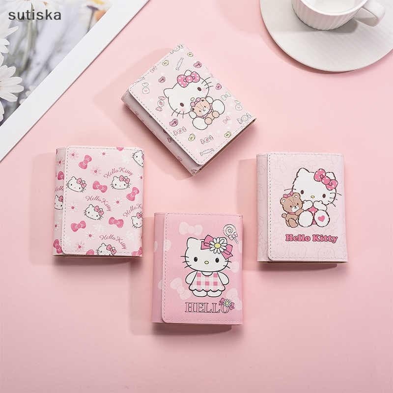 sutiska Carteira Feminina Dobrável Com Três Dobras , Personalidade , Portátil , Multifuncional , Porta-Moedas Cartões In