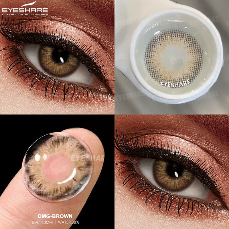 EYESHARE 1 Par De Lentes De Contato Coloridas , Para Cor Dos Olhos Cosméticas , Beleza , Maquiagem Alunos Anual