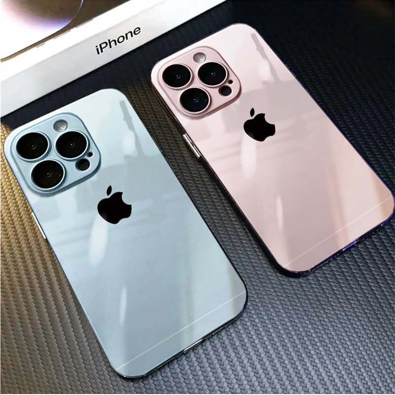 Capinha capa AG vidro silicone à prova choque para iPhone 11 12 13 6 7 8 14 15 17 AIR pro max mini x/xs xr xs.max