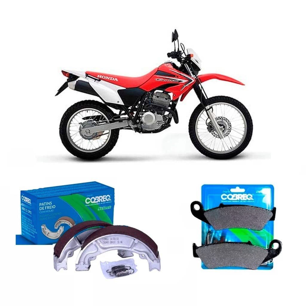 Kit Pastilha Dianteira + Lona Patim Honda XR 250 TORNADO ATE 2008