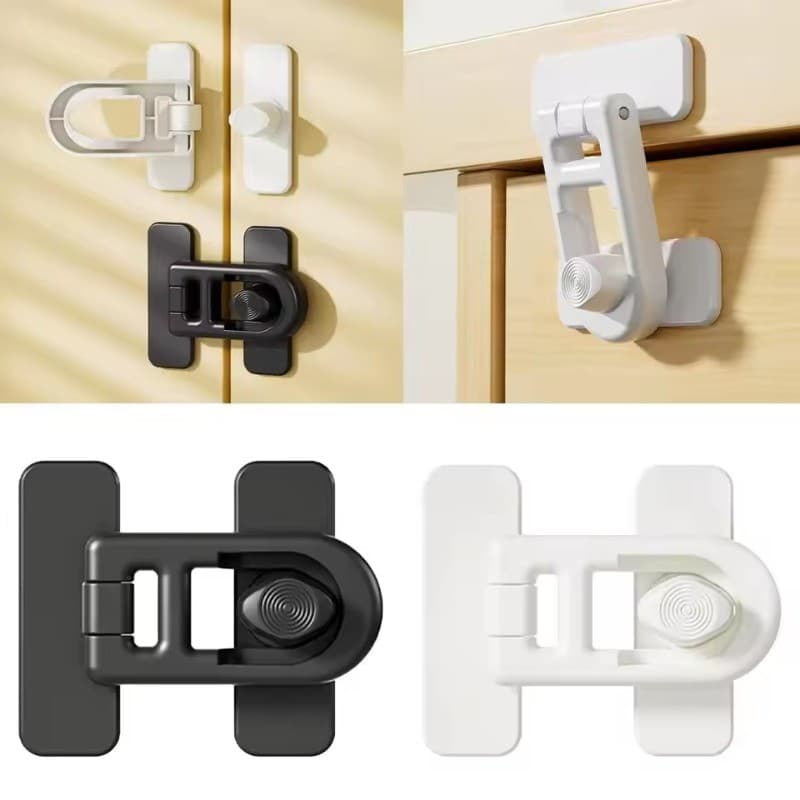 Fechadura De Segurança Para Geladeira E Armário-Rolha De Limite-Acessórios Infantil-Trava Fechaduras De Janela De Porta-