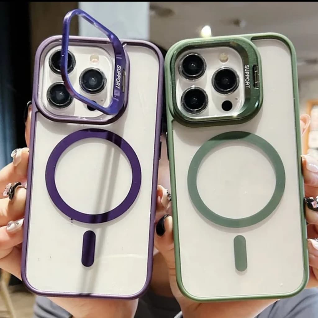 Capinha capa case magsafe + proteção lente câmera para iphone 11 12 13 14 15 16 pro plus promax