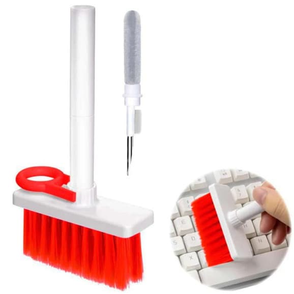 Escova 5 em 1 Pincel de Limpeza Multifuncional Limpa Teclados Fone de Ouvido
