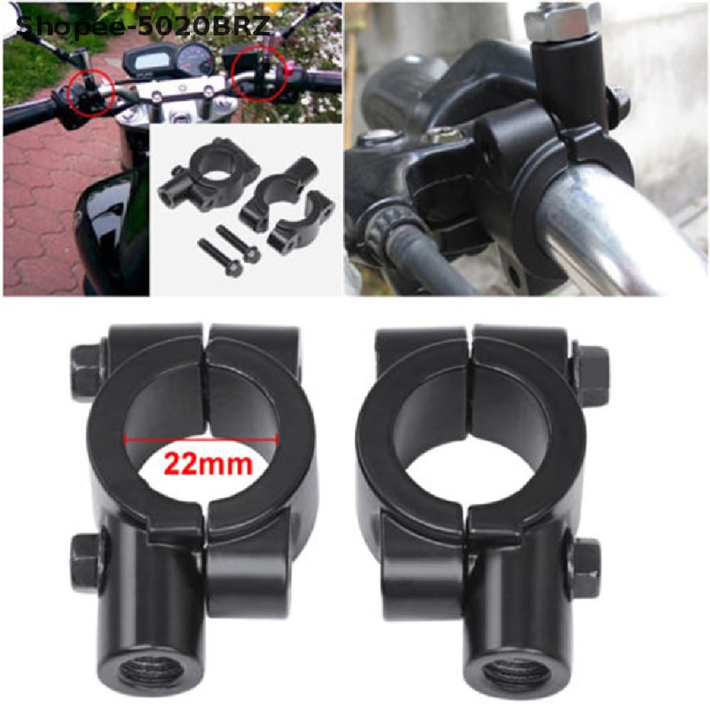 [THEBR] Suportes Para Montagem De Espelhos Do Guidão Da Motocicleta Grampo Adaptador Quente Hot Retrovisor Espelho Nova