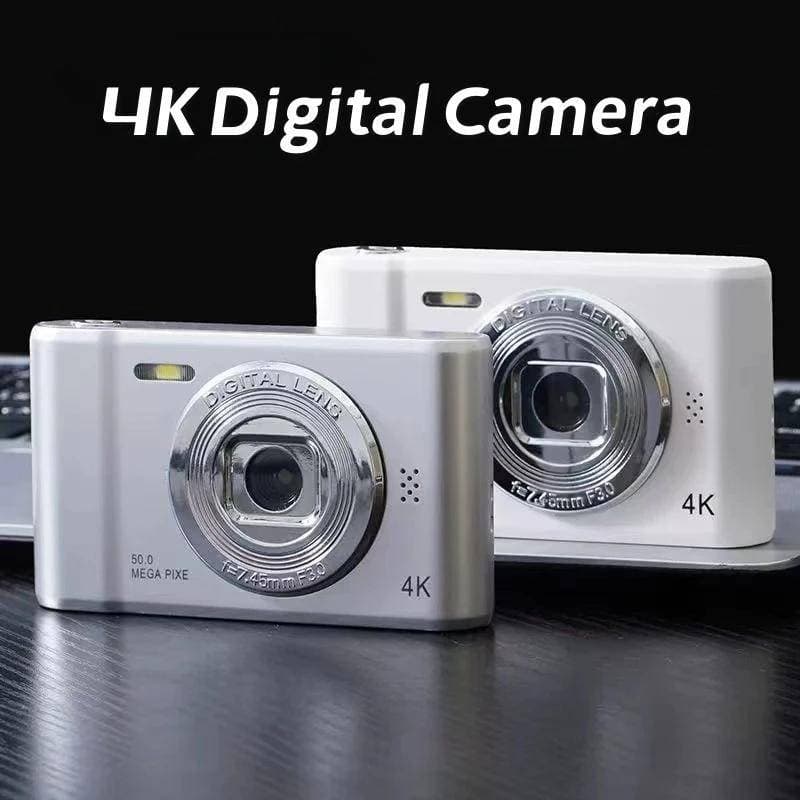 4K Digital Camera 50 Megapixels HD Photography Travel Selfie Camera 2.4 inch Screen Entry Level Kids Campus Selfie Mini