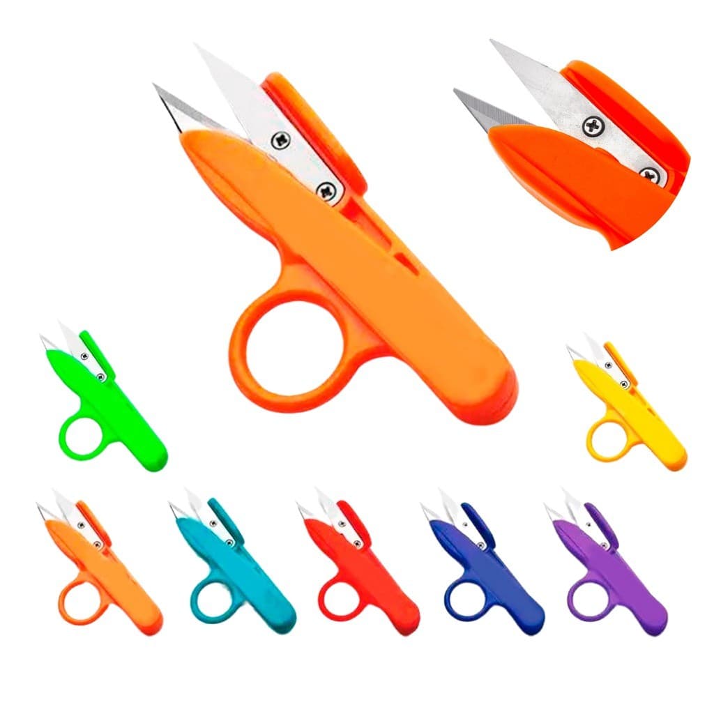 Kit com 2 Tesouras de Arremate Coloridas - Ergonomia e Estilo para Costura