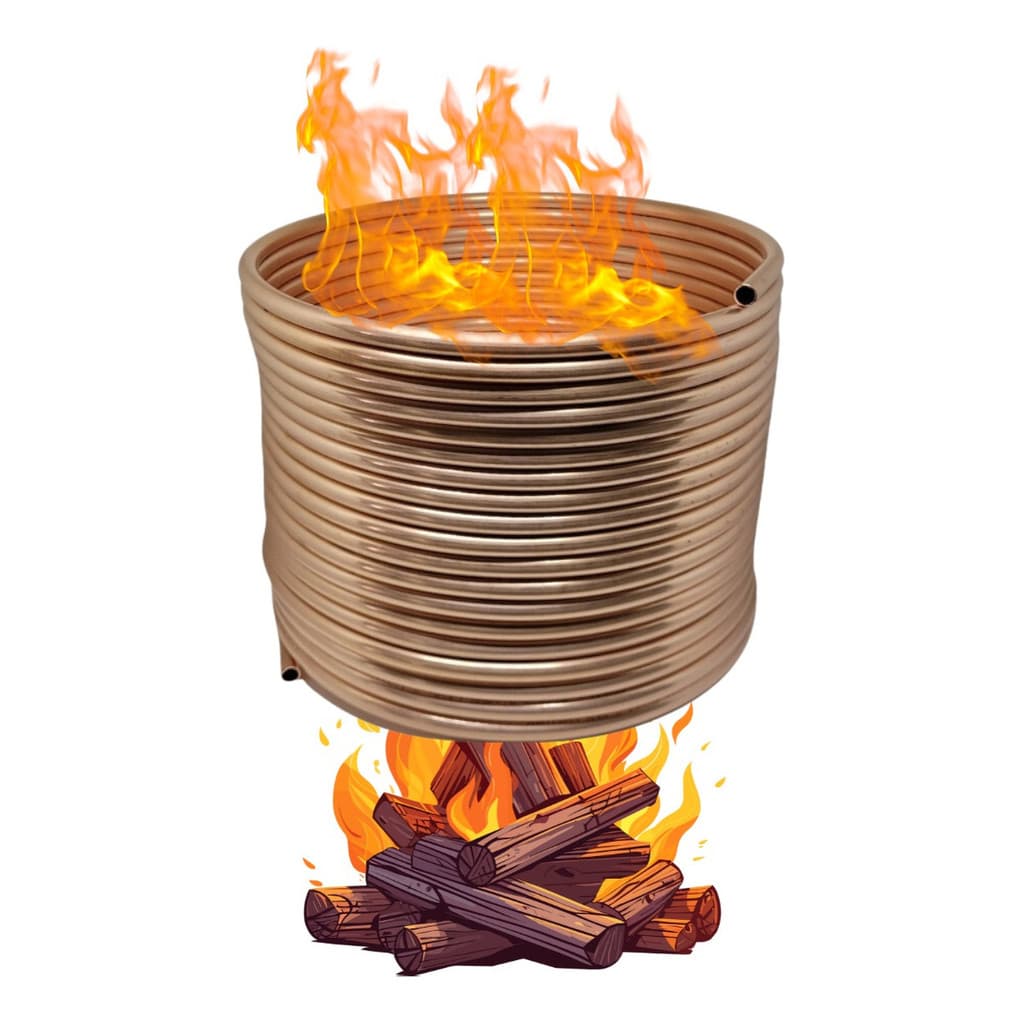 Chiller Para Aquecer Agua A Lenha Fogo Tubo 1/2 - 5mts