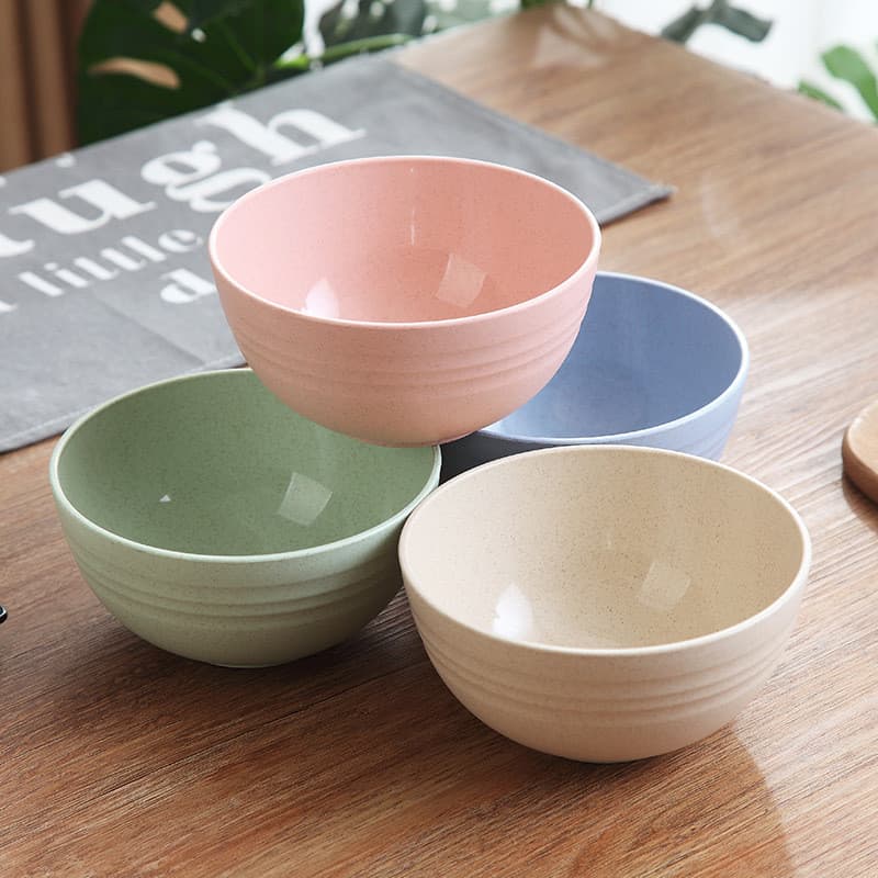 Kit 10 Tigelas Bowl Bambu Ecológico Cumbuca Sobremesa Bowls Tigela Alimentos