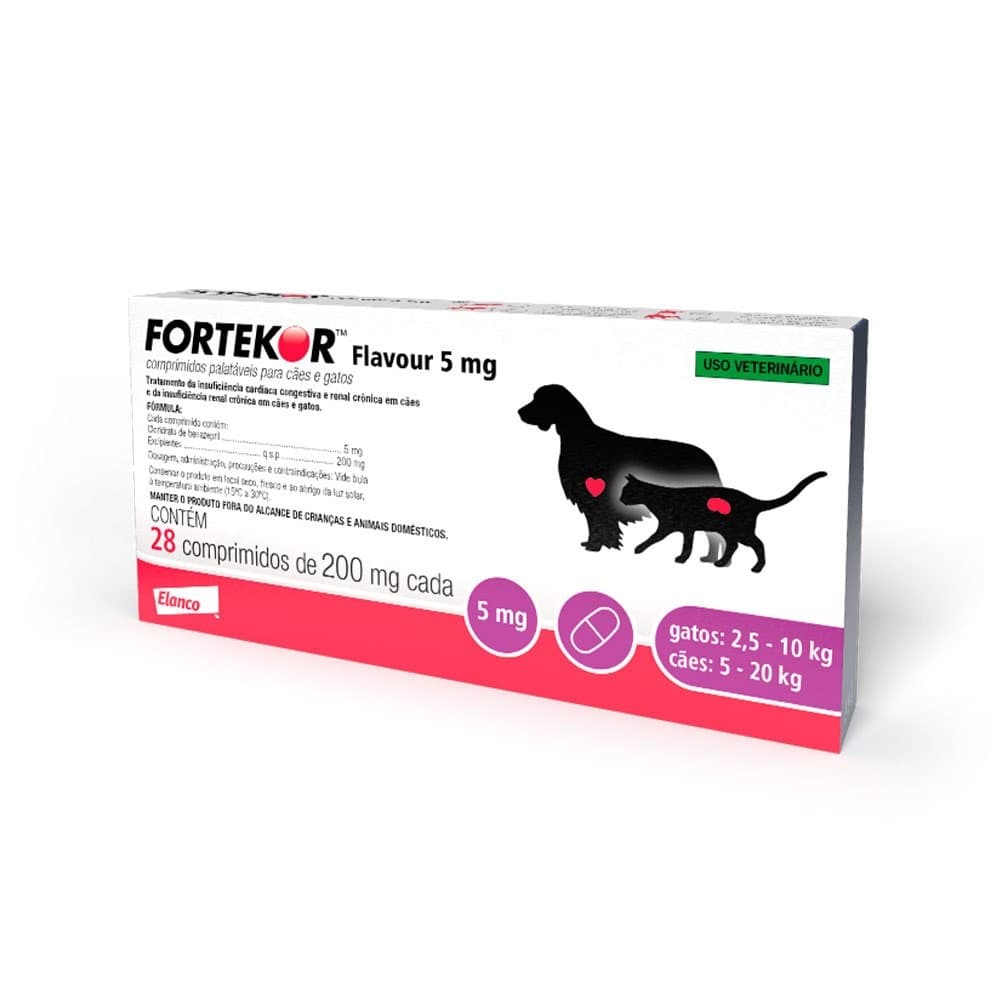 Fortekor 5mg 28 Comprimidos - Elanco