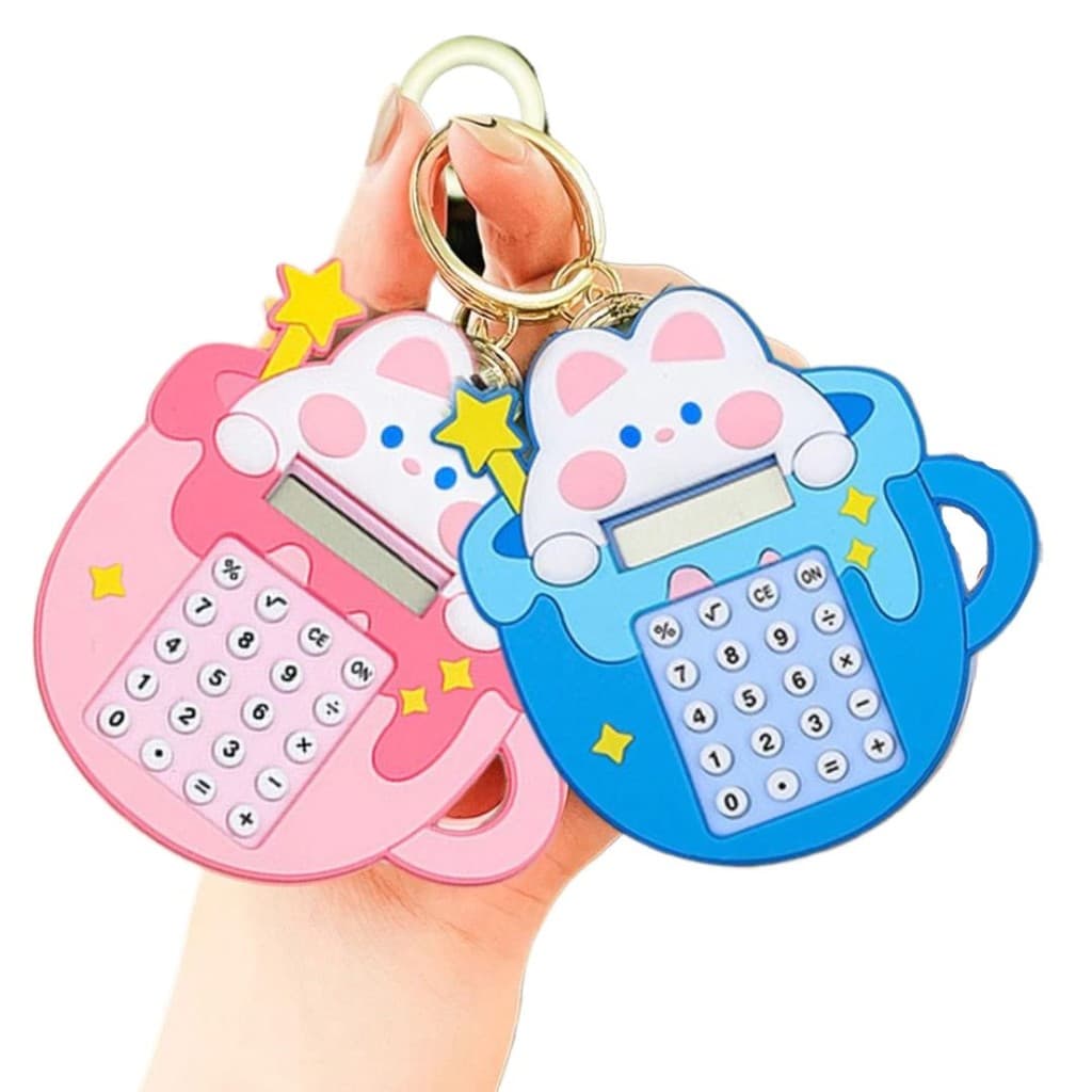Calculadora  Pequena  Fofa de Gatinho Colorido com Labirinto