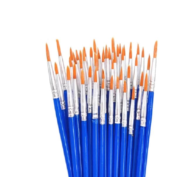 KIT 10 PINCEIS NYLON PONTA FINA PINTURA ARTESANATO ATACADO