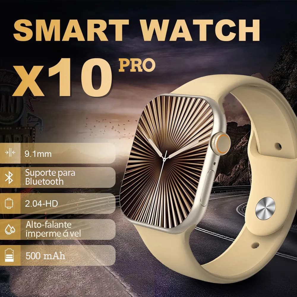 Smartwatch X10 PRO Relogio Inteligente X10 Masculino E Feminino Chatgpt GPS NFC Lançamento Original 45mm