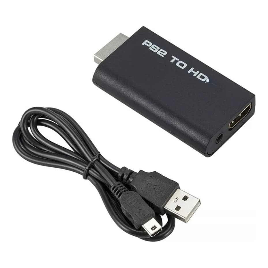 Adaptador Conversor Ps2 P/ Hdmi 720/1080p Video Game TV - PS2 TO HDMI