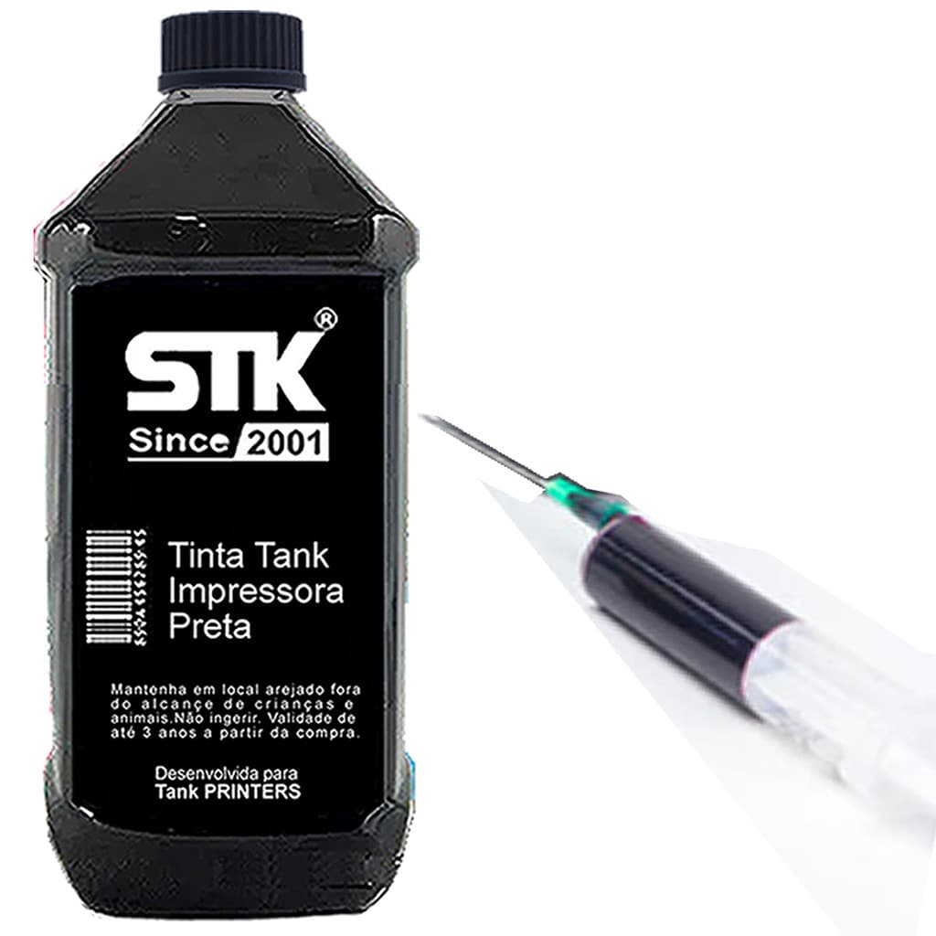 Refil Tinta STK Compatível Epson L375 L395 L3150 L3110 L3210 L3250 L800 L805