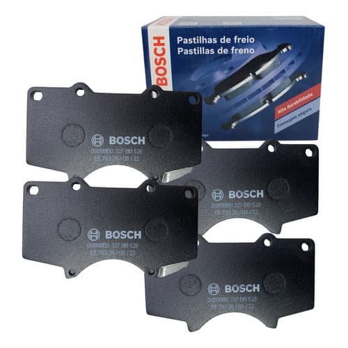 Kit 4 Pastilha Dianteira Bosch Hilux Srx Srv Sw4 Pajero Cuiser Prado 2002 2003 2004 2005 2006 A 2021