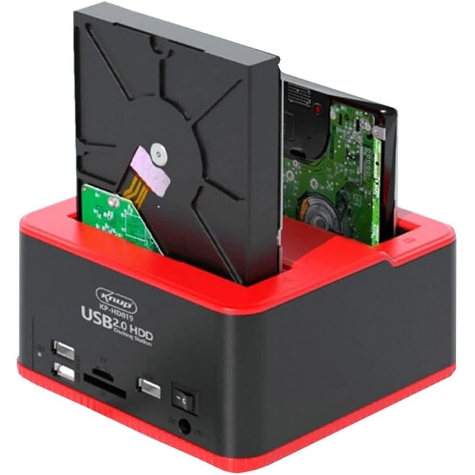 DOCK STATION PARA HDD 2.5''/3.5" KNUP KP-HD819