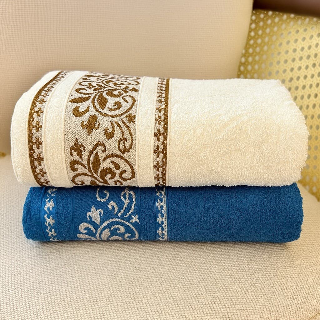 Kit 2 Toalha Banho Imperial 100% Algodão Tam 75cm x 130cm Qualidade Premium Felpuda Luxo Premium