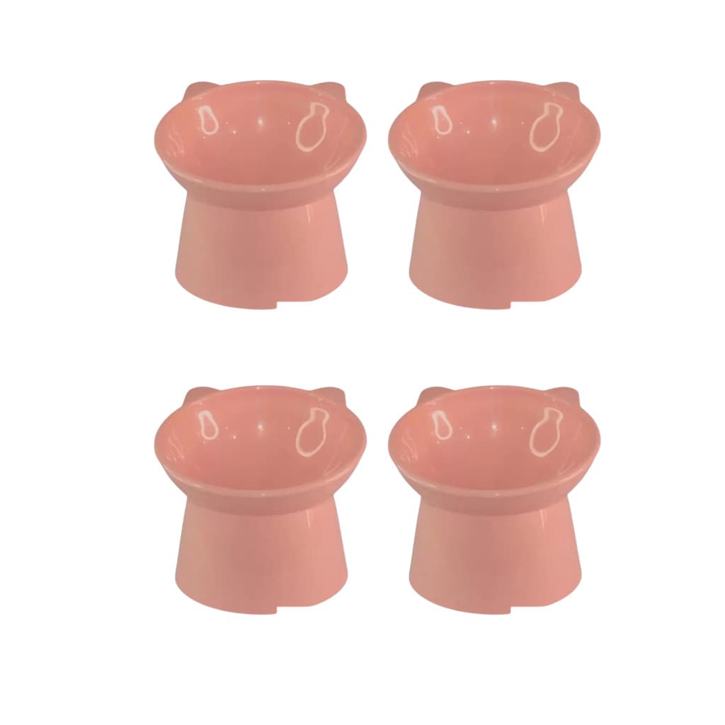 Kit 4 Comedouro/Bebedouro Postura Correta