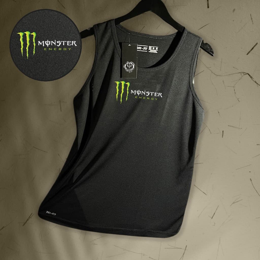 Regata Dry-Fit Masculina - MNSTR01 - Academia Corrida Crossfit Skate Basquete