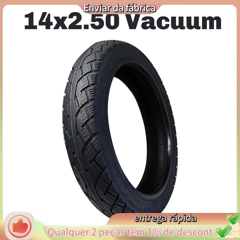 Pneu A Vácuo 14x2.50 2.50-10 Espessado 14 * 2.50