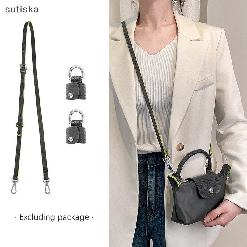 sutiska Bolsa Alça De Couro Para Universita Ombro Nova Cinza Acessório De Modificação Sem Perfuração BR