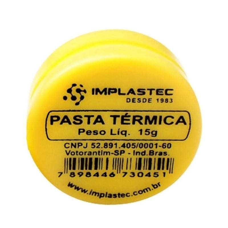 Pasta Térmica Branca. Pote 15g Implastec