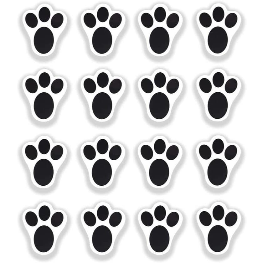 100 Patinhas Coelho da Páscoa Pegadas brincadeira infantil