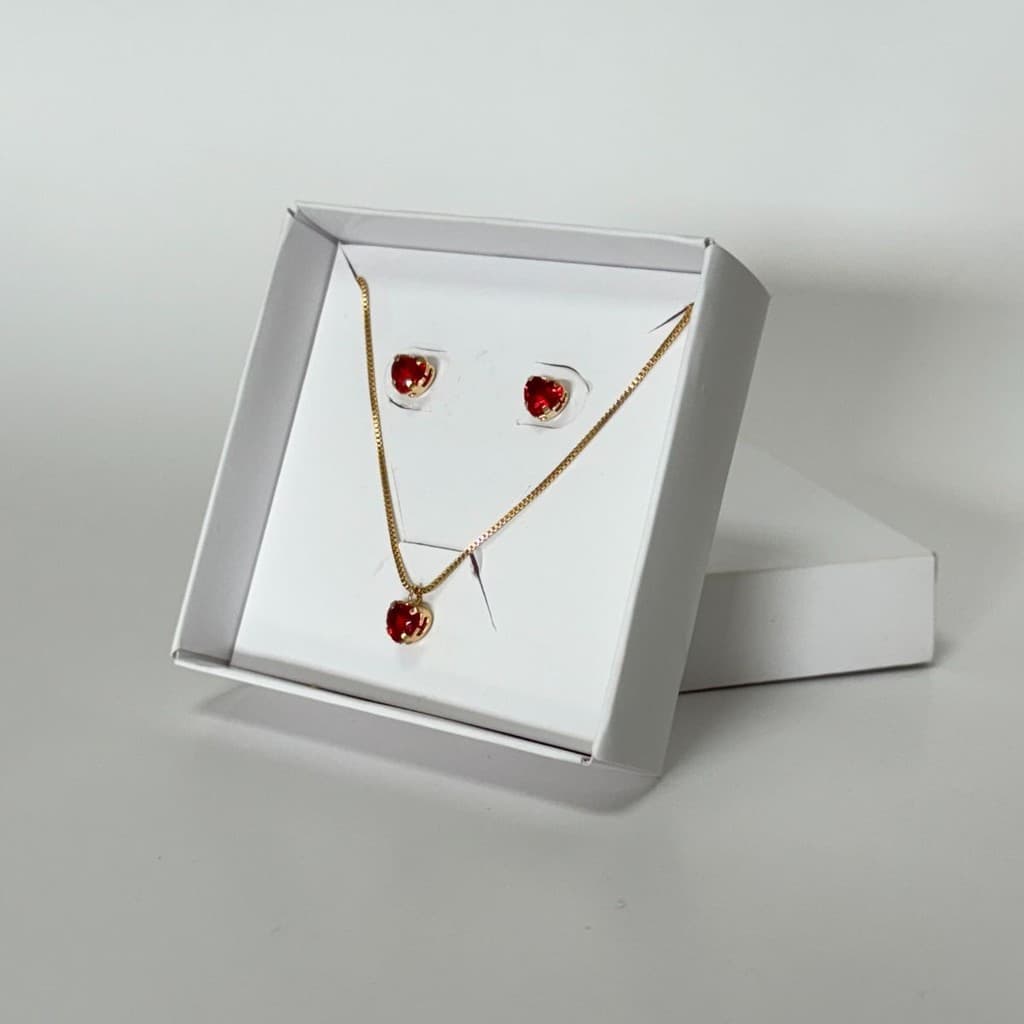 20 Caixas de Joias de Papel com Berço | 7,5 x 7,5 x 2,5 cm | Bijus, Semi Joias, Colar, Brincos e Anel | Branca