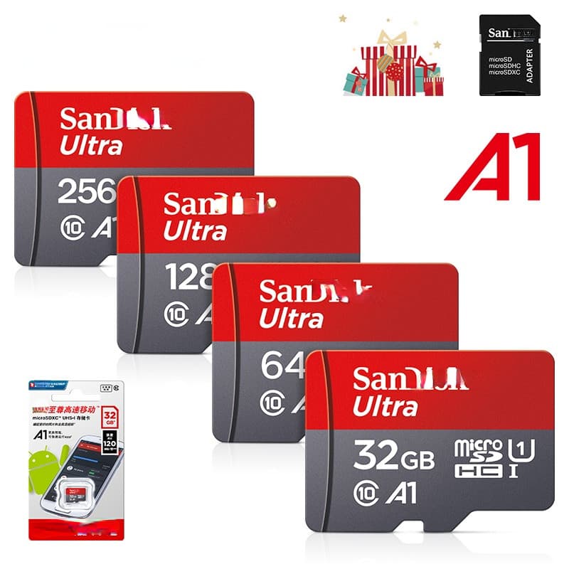 128GB 256GB 512GB 1024GB 1TB 100MB/s A1 Cartões De Memória Cartão De Câmera 4GB 8GB 16GB 32GB 64GB Micro SDcard Classe 1