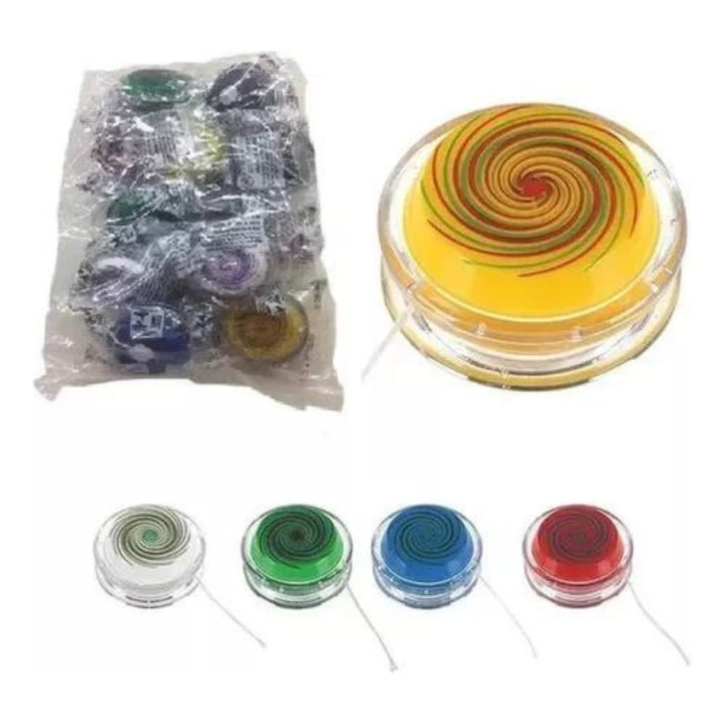 Iô-iô Ioio Brinquedo Colorido Pacote 12 Unidades Promoção