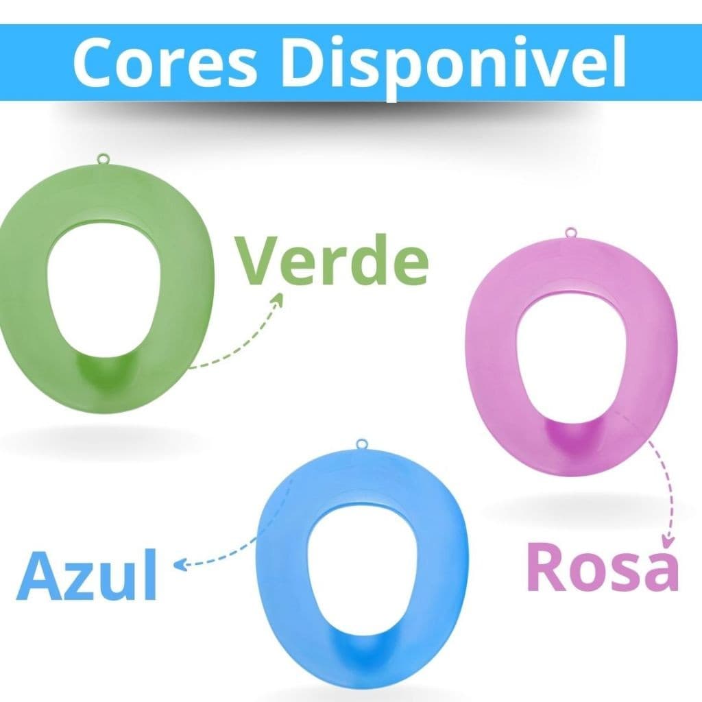 Assento Redutor Infantil Para Desfraude Vaso Sanitário Styll Baby Azul e Rosa  Menino e Menina