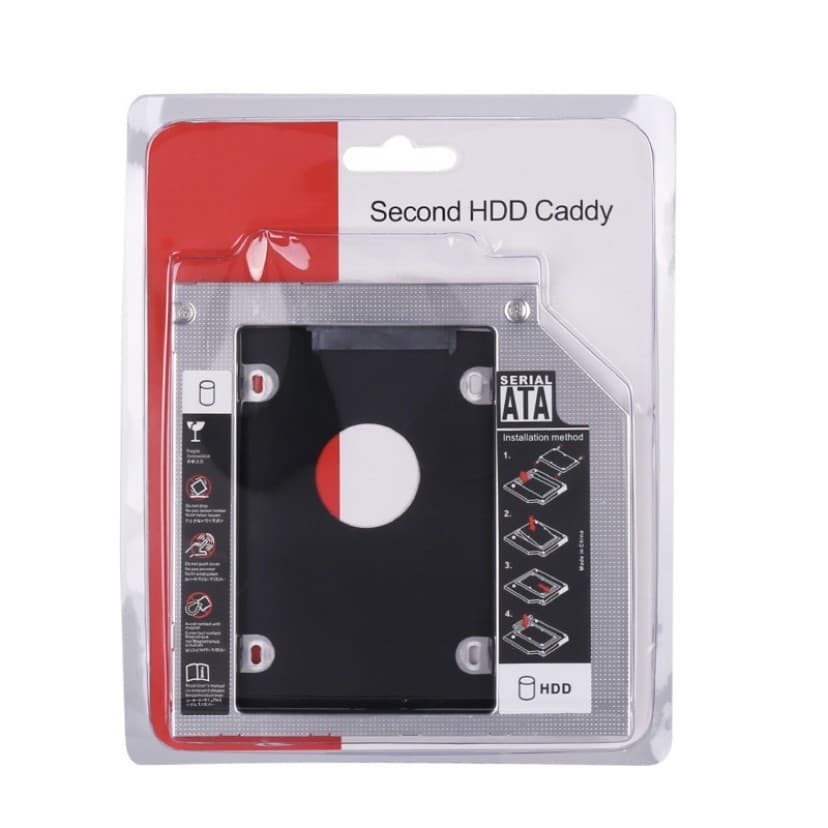 Adaptador Case 12,7mm Segundo Hd Ssd Sata P/ Notebook Drive