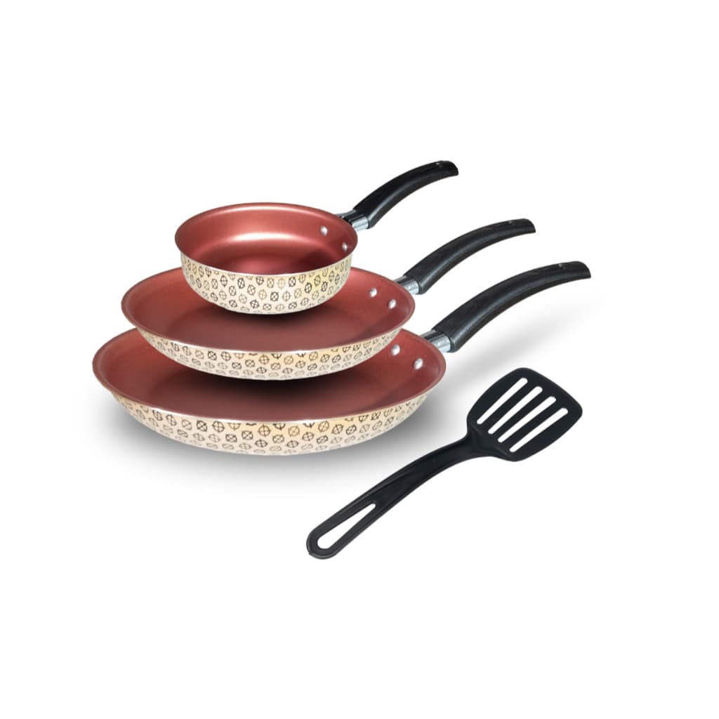 Jogo De Frigideira Teflon Antiaderente 3 Peças