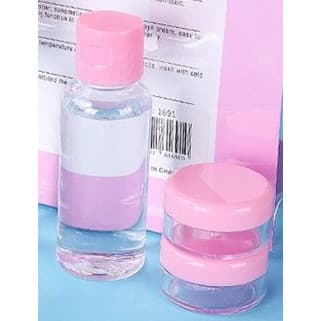 Kit para viagem com 5 peças + nécessaire plástica para higiene