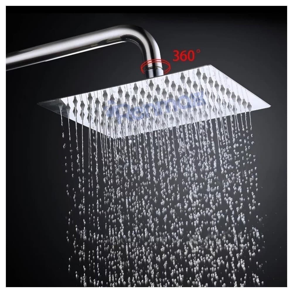 Chuveiro Ducha Quadrado  Inox  Area Externa Piscina Banheiro